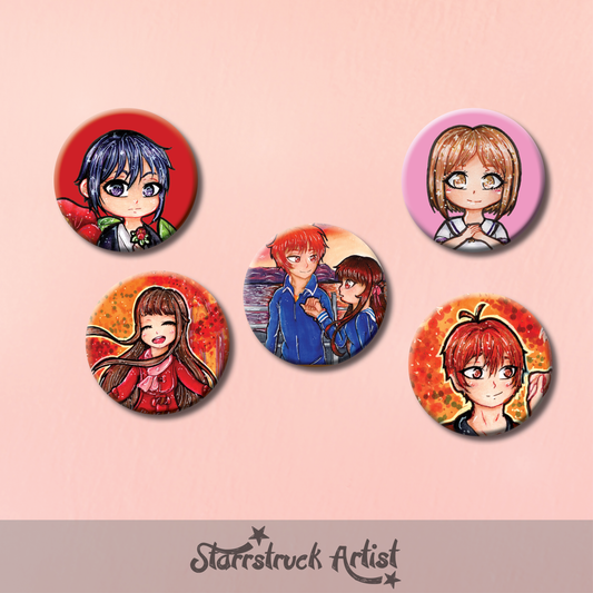 Fruits Basket Buttons