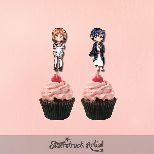 Fruits Basket Cupcake Toppers