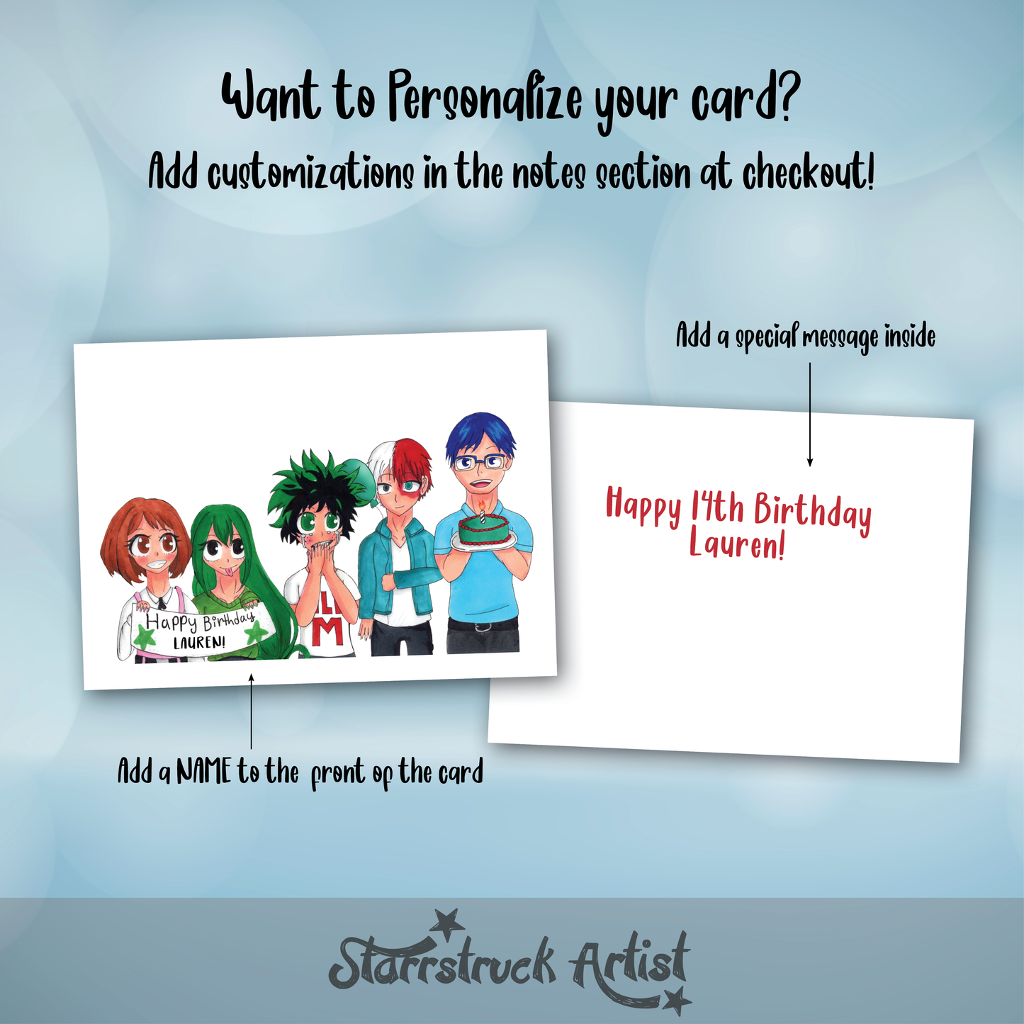 My Hero Academia Blank Card | Happy Birthday Deku!